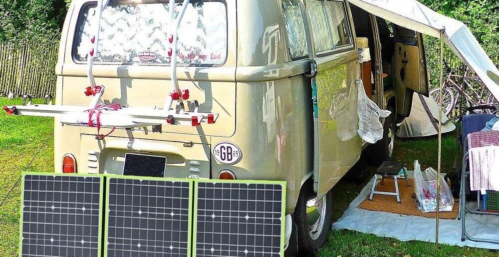 autocaravana con placa solar