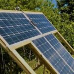 placas solares en el campo